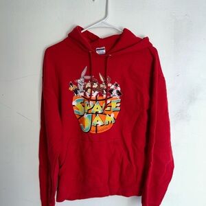 Jerzees Red Space Jam Hoodie
